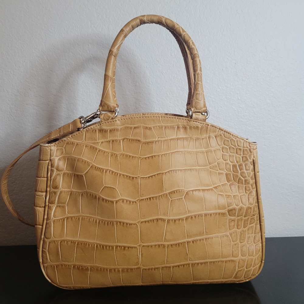 Furla Croc Satchel genuine leather made In Italy - Picture 3 of 16